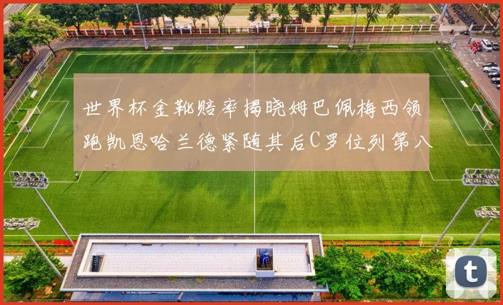 世界杯金靴赔率揭晓姆巴佩梅西领跑凯恩哈兰德紧随其后C罗位列第八